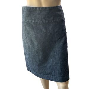 Gap Dark Blue Denim Above Knee Length Skirt Womens Cotton Blend Size 20
